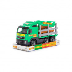 Camion cu lemne – Volvo PowerTruck, 45x19x25 cm, Wader