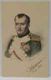 NAPOLEON BONAPARTE , LITOGRAFIE de BOURLIER , COLOR , CARTE POSTALA , 1903, CLASICA