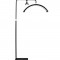 Lampa cosmetica profesionala Semiluna 238 LED,inaltime maxima 180 cm,cu suport de telefon - Negru