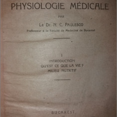 N. C. PAULESCO - TRAITE DE PHYSIOLOGIE MEDICALE {1919}