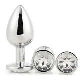 Cumpara ieftin Dream Toys Gleaming Love Silver Plug Set set de butt plug-uri Silver Plug Set