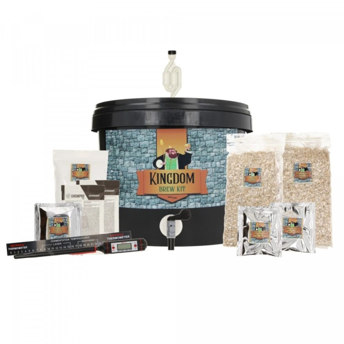 Kingdom Bierbrauset, Brew Kit - Blondes Starkbier, Komplette Malzmischung f&uuml;r 5L Bier