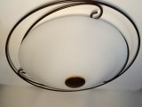 Plafoniera Art Deco, Murano, Marchetti, vintage