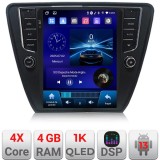 Navigatie dedicata Skoda Octavia 3, QLED 9.7 inch, 4GB RAM, 64GB, 4G