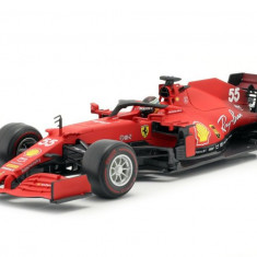 Macheta Ferrari SF21 Carlos Sainz jr. Formula 1 2021 - Bburago F1 1/18