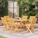 Set mobilier gradina, 7 piese, lemn masiv de tec GartenMobel Dekor, vidaXL