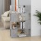 vidaXL Bibliotecă/Separator cameră, gri beton, 80x24x124,5 cm, PAL 809138