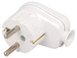 Conector alimentare AC alb 230V 16A 3 pini