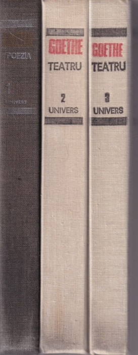 Goethe - Opere, 3 volume