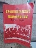 De la Pronunciament la Memorandum 1868-1892. Miscarea Memorandista, Expresie a Luptei Nationale a Romanilor.