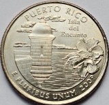 Moneda 25 Cents SUA 2009 Puerto Rico P UNC American States Serie