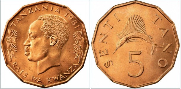 Tanzania 1981 - 5 senti UNC