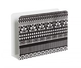 Cumpara ieftin Suport reviste de podea din metal negru alb Tikal 35 cm x 10 cm x 26 h