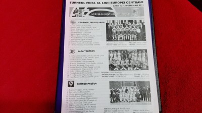 program Turneu Final Cupa Eur. Centrale foto
