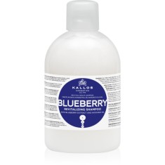 Kallos KJMN Professional Blueberry șampon regenerator pentru par uscat, deteriorat si tratat chimic 1000 ml