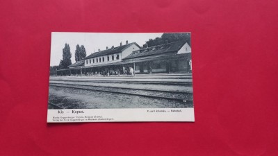 Sibiu Copsa Mica Kiskapus Medias Medgyes Gara Railway Station Bahnhof foto