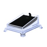 Cumpara ieftin Expozitor Pandantive Acril Transparent &amp; Catifea Neagra Watchbox 8x7x4cm - Suport Elegant Bijuterii