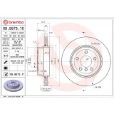 Disc frana spate BREMBO 09.9573.11