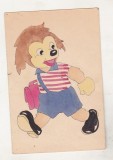 bnk cp Romania - felicitare handmade - circulata 1959