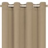 Draperie Decorativă, Taupe, Inele 4cm, 140x260cm, Oem