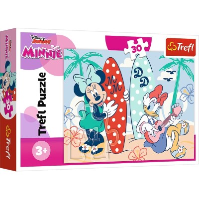 Puzzle Trefl 30 Minnie Minnie La Plaja foto