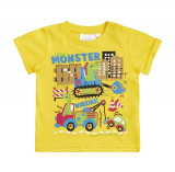 Tricou baietei - Little monster (Marime Disponibila: 3-6 luni (Marimea 18, Superbaby