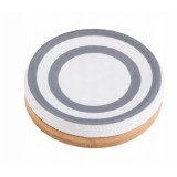 Sapuniera din ceramica, gri cu alb, Sepio