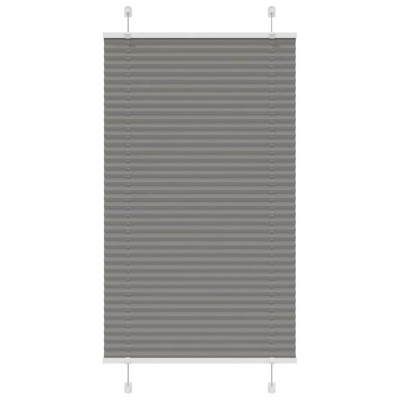 Jaluzea plisată Antracit 70x150 cm Lățime țesătură 69,4 cm foto