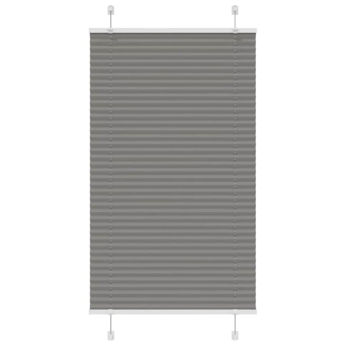 Jaluzea plisată Antracit 70x150 cm Lățime țesătură 69,4 cm