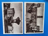 grup doua carti postale circulate , anii 1930 - 1940