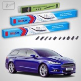 Cumpara ieftin Ștergătoare Ford Mondeo Mk5 Estate 2014-2024 | Set Față și Spate Flat Premium &ndash; TeamCar&reg;