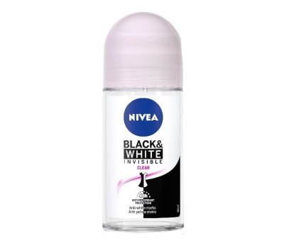 Deodorant roll-on Nivea Invisible for Black&amp;amp;White Clear, 50 ml foto
