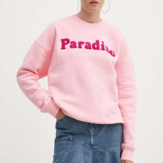 Drivemebikini bluza Paradiso femei, culoarea roz, cu imprimeu