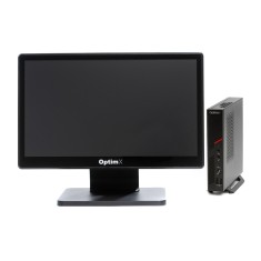 Sistem POS OptimX T100 Mini, Intel Core i3-9100 3.60GHz, 8GB DDR4, 256GB SSD + Monitor Touchscreen OptimX Pro MY19, 19 inch NewTechnology Media