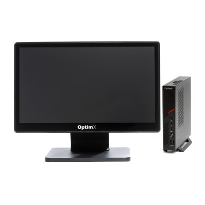 Sistem POS OptimX T100 Mini, Intel Core i5-8500 3.00GHz, 8GB DDR4, 256GB SSD + Monitor Touchscreen OptimX Pro MY19, 19 inch NewTechnology Media foto