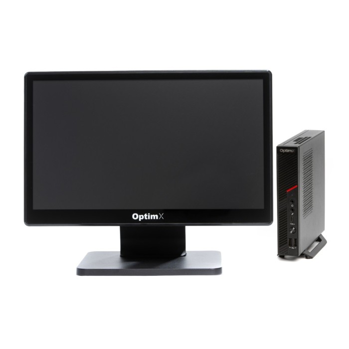 Sistem POS OptimX T100 Mini, Intel Core i5-8500 3.00GHz, 8GB DDR4, 256GB SSD + Monitor Touchscreen OptimX Pro MY19, 19 inch NewTechnology Media