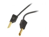 Cablu de măsurare neizolat 60VDC 30VAC 19A 2m negru