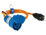 Prelungitor Alimentare AS SCHWABE 3G2,5mm&sup2; 1,5m Portocaliu 16A 62434