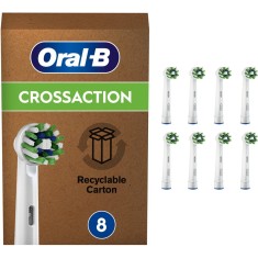 Cap de periuta de dinti, Oral-B, EB50-8 Cross Action, 8 buc, Alb