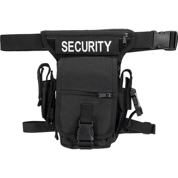 Geanta de Picior Hip-Bag Velcro Neagra MFH