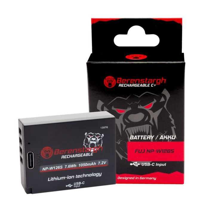 Acumulator Patona Berenstargh NP-W126 1050mAh replace FujiFilm X-H1 X-Pro3 X-T100 X-T200 - 13976