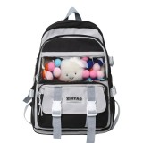 Ghiozdan de scoala MBrands, cu decoratie plus Negru