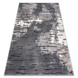Covor modern COZY 8876 Rio - structural două niveluri de l&acirc;nă gri, 80x150 cm, Dreptunghi, Lana