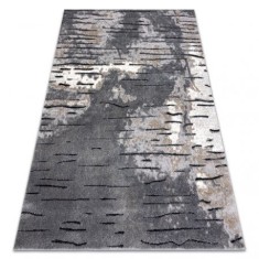Covor modern COZY 8876 Rio - structural două niveluri de l&acirc;nă gri, 80x150 cm