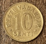 C50 - Moneda foarte veche - Estonia - 10 senti - 1992