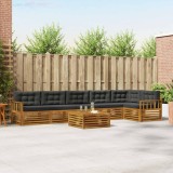 Cumpara ieftin Set de canapele de exterior 7 buc. 6-Locuri Natural si Antracit