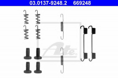 Set accesorii, saboti frana parcare MERCEDES CLK Cabriolet (A209) (2003 - 2010) ATE 03.0137-9248.2 foto