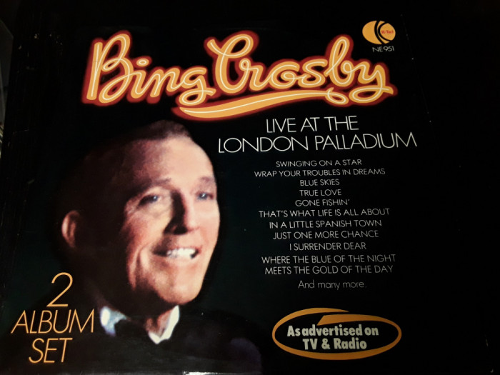 [Vinil] Bing Crosby - Libe At The London Palladium - 2LP - gatefold