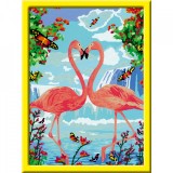 Cumpara ieftin Creart - Pictura Doi Flamingo, Ravensburger