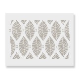 Cumpara ieftin Sablon Perete vopsire, tencuiala 900x600x0.7mm Hand Drawn Leaves Refolosibil, model MXSP7097